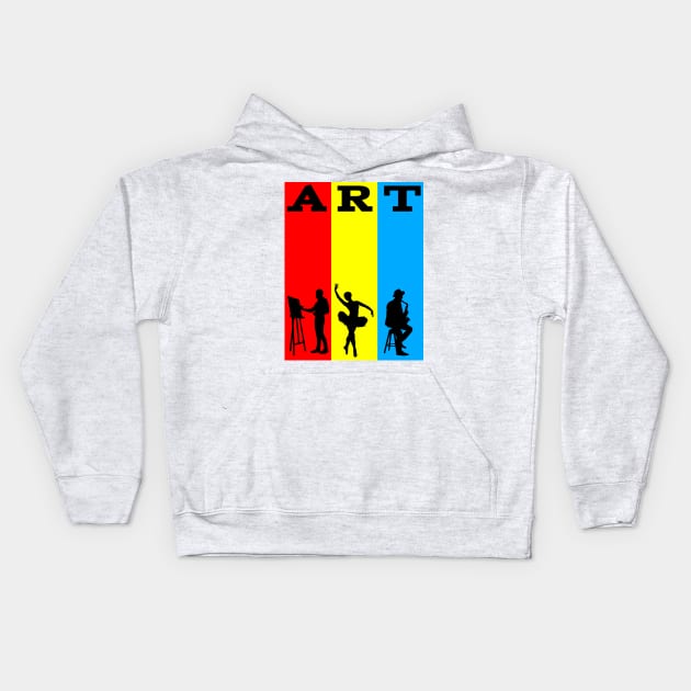 Art appreciation Kids Hoodie by EidosArts